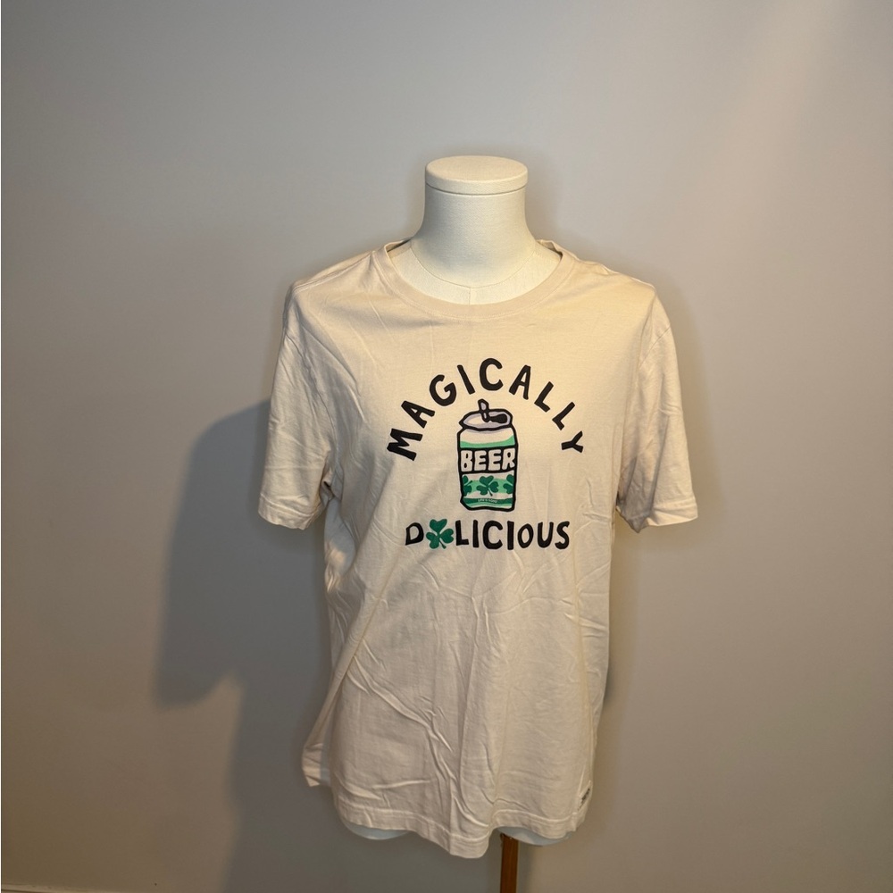 Life Is Good White Tee